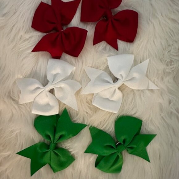 Hand Crafted Other - Bundle (6) of 4" Pinwheel Bows   3B8043  Handmade NWT Boutique